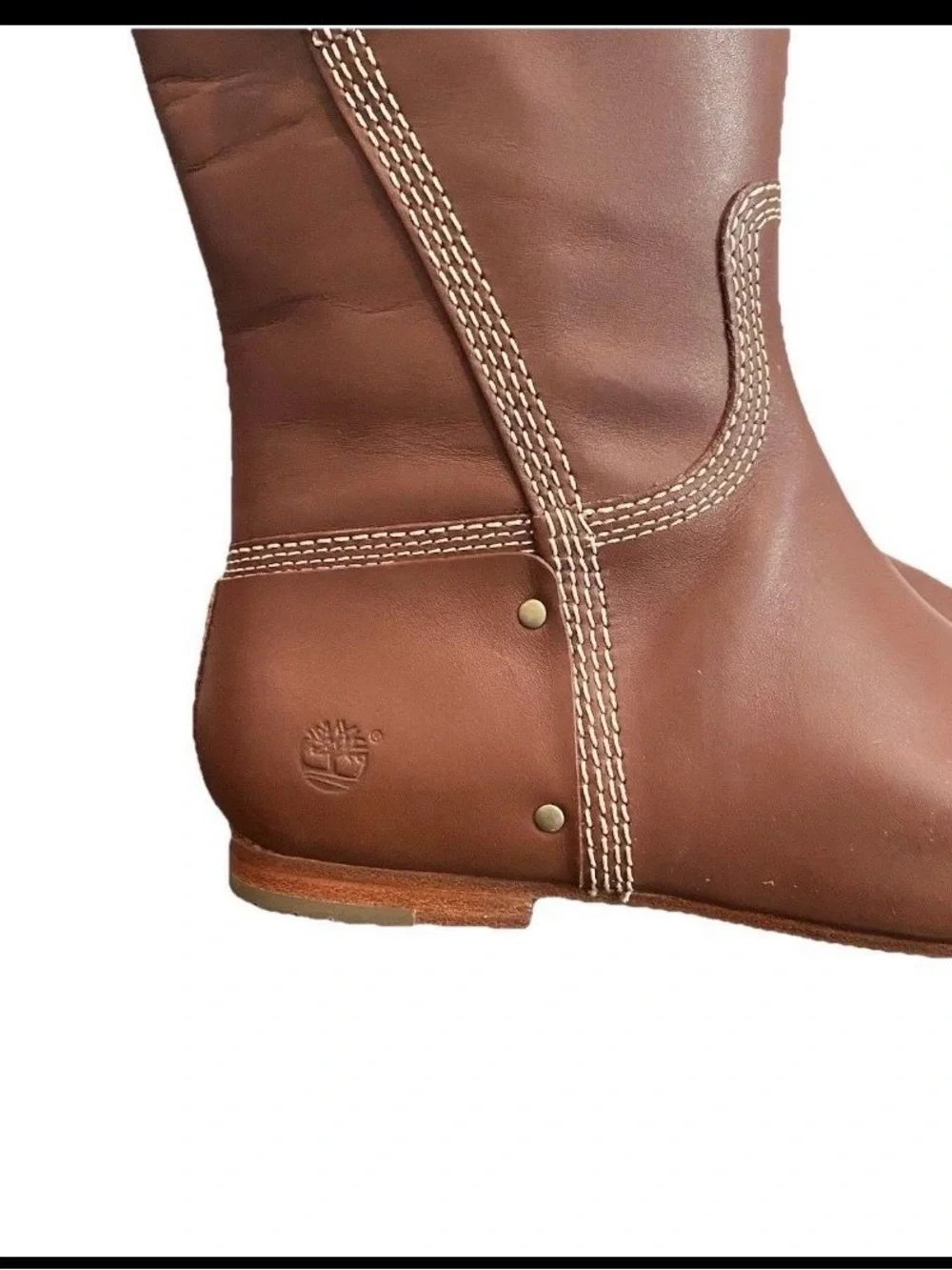 Timberland Women's Brown Leather Over-the-Knee Button-Trim Boots